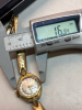 Vintage Timex Watch Women 16mm Gold Tone<br/>Octagon Dial Manual Wind 6.25" - 6