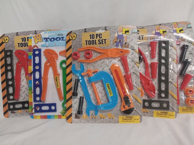 7 New | 10pcs Ea. Kids Toy Tool kits