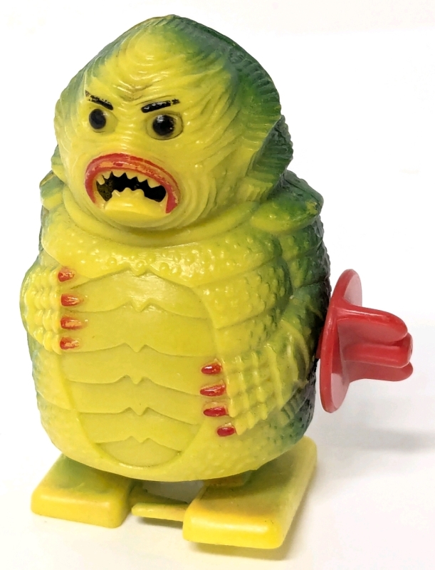 Vintage Creature From The Black Lagoon Windup Walker Toy - 3" Tall - Working