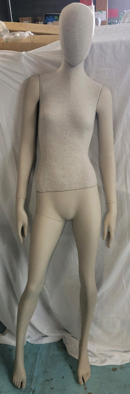6ft Female Store Mannequin w/Movable Arms , Hands & Head . Not Free Standing , Will Need Base . Minor Wear from Store Display Use .