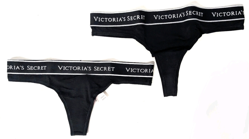 New Size XS & Small VICTORIA'S SECRET Logo Cotton Thongs