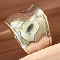 Wide Face Opening Adjustable Hand Ring 925 Silver