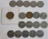 1937 - 1952 Canadian King George VI 5 Cent Nickels , Complete Set . Consecutive Years , Including 42' Tombac , 47* & 51' Commemorative