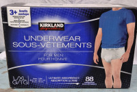 88 New sz L/XL Men's Kirkland Signature Ultimate Absorbency Underwear