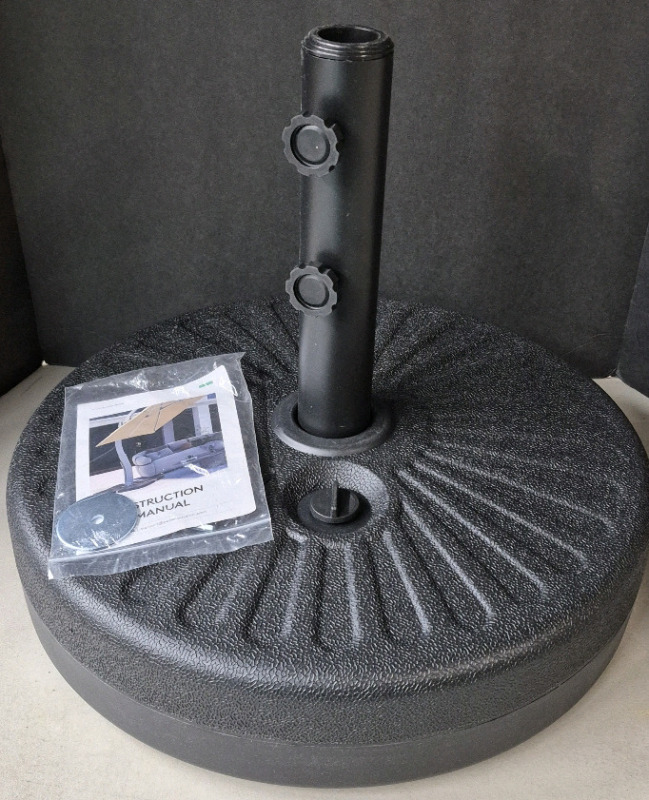 New Heavy Duty Water-Filled Round Umbrella Base Holder - 20" Diameter <br/>