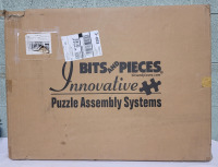 As New - Bits and Pieces Puzzle Board with Drawers &ndash; 1000 Piece Jigsaw Puzzle Table Organizer . Measures 30"&times;22"