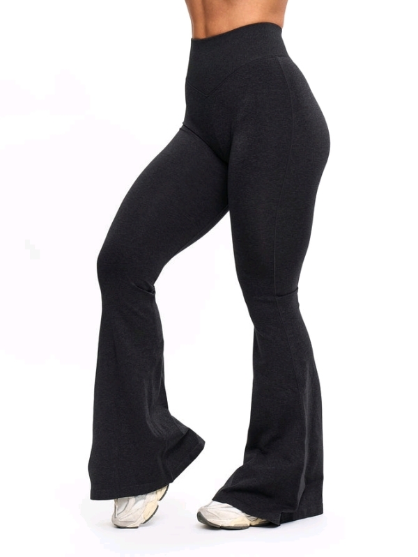 New Size Small Women's BUFF BUNNY Seamless Flare Leggings (Regular Length : Black) - Retails $68
