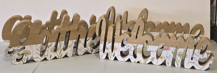 4 New | Decorative Table Top Signs " Welcome & Gather "