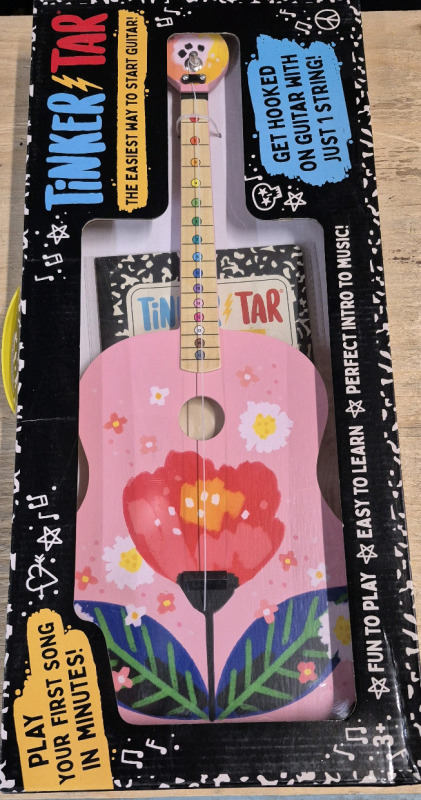 New Kid's Tinker Tar Guitar - Get Hooked on Guitar with Just 1 String For 3 years +
