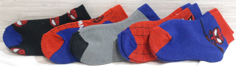 5 New Pairs of Children's Spider-Man Themed Socks