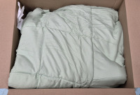 As New California King Comforter Light Green 96 by 104"