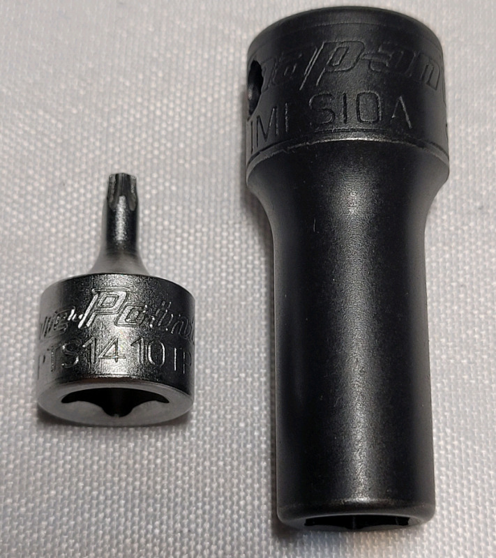 Snap-On 5/16 Impact Socket & Snap-On 1/4" Stubby Bit Socket - New