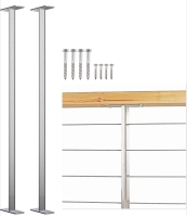 New: Mayset Stainless Steel Pre-Drilled Post/Studdle Pickets For 1/8" Deck Cable Railing - 40-1/2" Tall