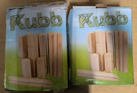 2 New: Kubb Outdoor Game - Boxes Are Damaged But Both Boxes Contain All Pieces