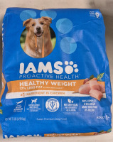 11 Lbs New IAMS Proactive Health Dog Food Chicken - Healthy Weight for Adult 1+ Dog 4.99 kg BB Sept 21 2025
