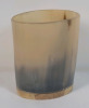 Ox Horn Drinking Cup / Shot Glass , measures 3 1/4" tall - 2