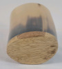 Ox Horn Drinking Cup / Shot Glass , measures 3 1/4" tall - 4