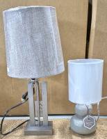 2 New Classic Lighting Table Lamps with Shades 20.5" & 13" Tall
