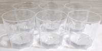 6 New Light Up Plastic Drinking Cups - Pour Liquid Inside, They Will Light Up
