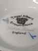 ROYAL ALBERT Silver Pine Creamer, Sugar Dish, Saucer & 9 Cups - 5