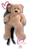 WOW!! New Giant Super Soft Teddy Bear - 44" Tall (With R&T's 5.8' Robyn to Show Scale)
