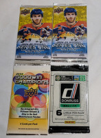 NHL Hockey , Multi-Sport & Soccer Trading Card Sealed Wax Packs . Upper Deck & Donruss