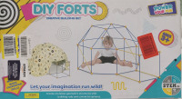As New | DIY Forts Creative Building Set | 30 Connector Speres, 50 Short Building Sticks & 10 Long Building Sticks