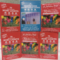 6 New | Holiday Style Multicolor & LED blue Lights | Largest Measures 14.5ft