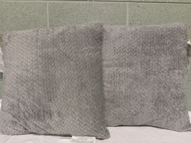 2 New | 20" x 20" Lovely Plush Pillows