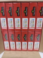 12 New Packs | CloverValley Assorted Food Color & Egg Dye | Each Comes w/ 0.3 Oz Vials of Red, Blue, Green & Yellow