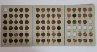 1975 - 2013 USA Lincoln One Cent Pennies in Coin Collector Book . Not all slots checked for correct coin