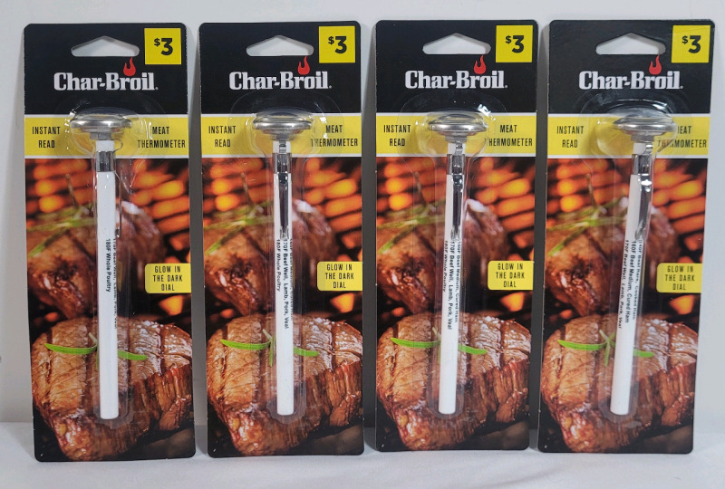4 New Char-Broil Instant Read Meat Thermometer .