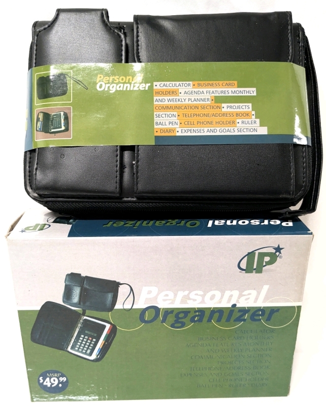 New IP Personal Organizer with Planner, Diary, Address Book + More - 5.5" x 1.5" x 7.75" | MSRP $49.99