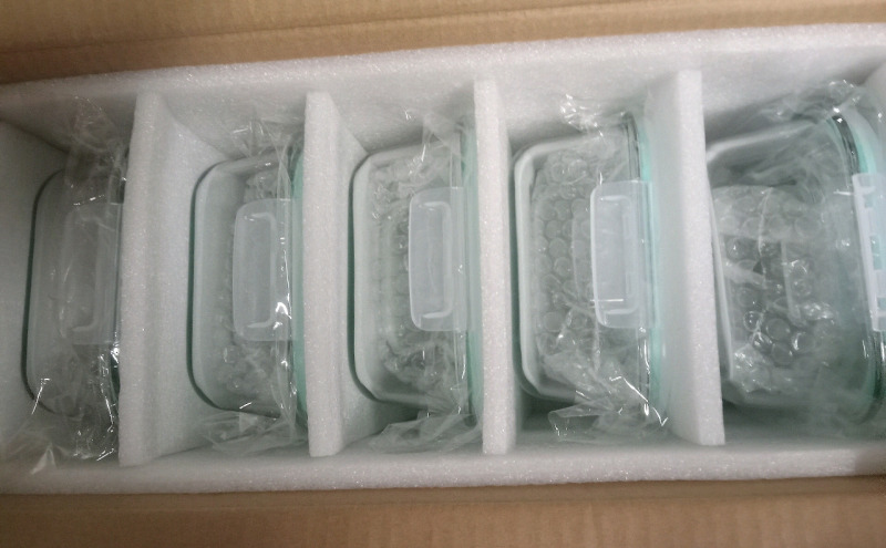 10 New | bpa Free and Microwave Safe Glass Tupperware | 5 Small & 5 Medium | See Pictures For Measurements