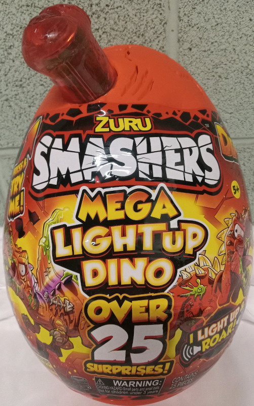 New | Zuru Smashers: Mega Light up Dino | Over 25 Surprises Inside!