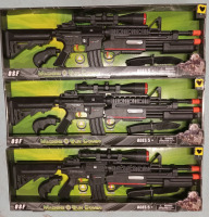 3 New | Toy Machine Gun Combo Models w/ Real Gun Sounds | Each includes toy Knife, Toy shotgun & Toy Machine gun
