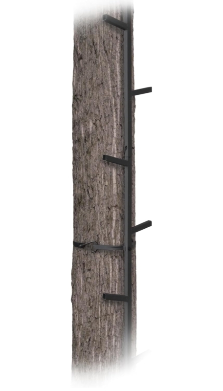 As New: Muddy Quick Stick Archery Steps - 20ft Tall x 10.5" Wide - 20lbs - Upon First Inspection Everything Appears to Be In Box - Slight Damage From Shipping