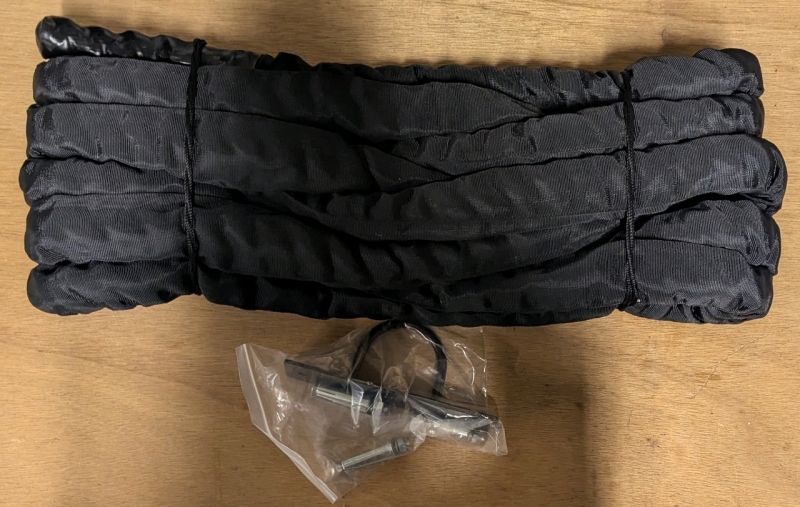 New: Strength Training Rope With Wall Anchor - 1.5" x 30'
