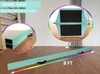 New: Marfula Balance Beam - Folds in Half For Carrying - 8ft Unfolded - Teal - Retails for 179$