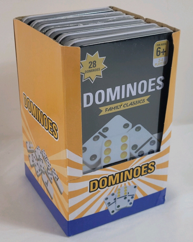 6 New DOMINOES Game Sets , Sealed