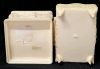 Possibly Antique Celluloid Box with Sapphic Scenes of Women and Mermaids, Small Footed Celluloid Jewelry Box, Intricately Hand Beaded Clutch Purse Made in France - Mermaid Box 3.5" x 3.5" x3.5" - 7
