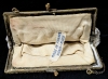 Possibly Antique Celluloid Box with Sapphic Scenes of Women and Mermaids, Small Footed Celluloid Jewelry Box, Intricately Hand Beaded Clutch Purse Made in France - Mermaid Box 3.5" x 3.5" x3.5" - 9
