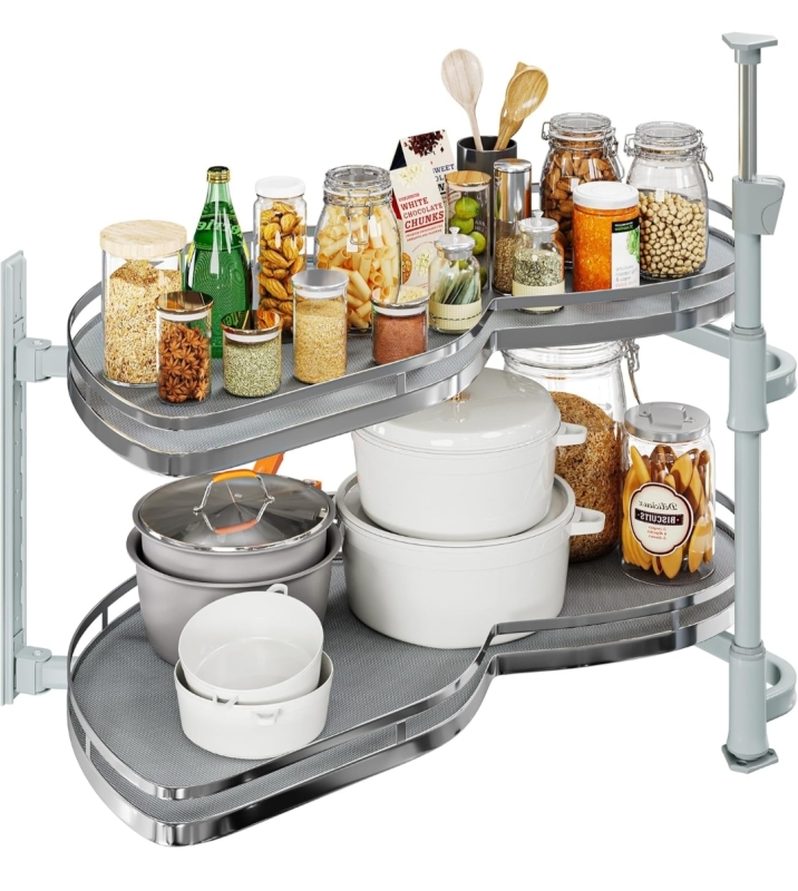 As New: YitaHome Pure & Easy Swing Corner - 36" Blind Corner Kitchen Cabinet - Soft Close - Retails For 244$