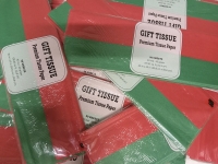 24 New Packs | 20x20" Tissue Paper | Each Pack comes w/ 30 Red & 20 Green