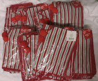 8 New Packs of 6 Christmas 12"x9" Novelty Bags |
