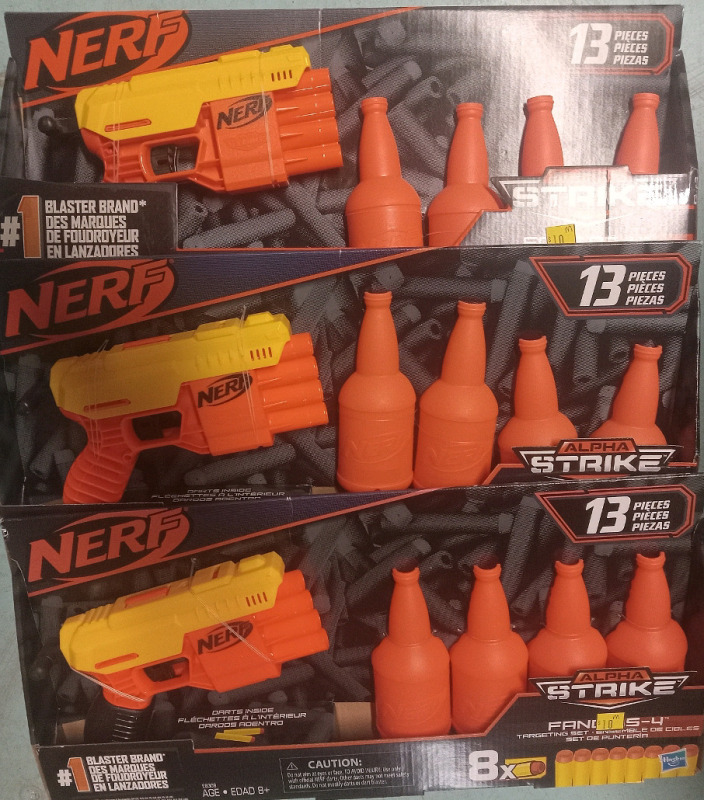 3 New | Nerf Alpha Strike | 13pcs Ea.