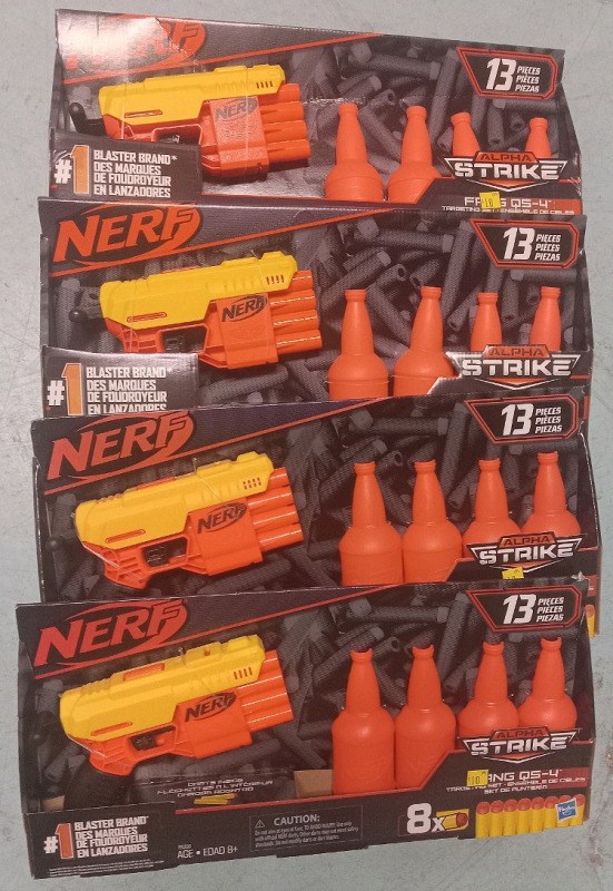 4 New | Nerf Alpha Strike | 13pcs a box