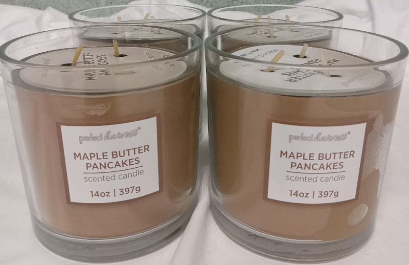 4 New | 397g Maple Butter Pancakes Scented Candles | Smells Delicious!