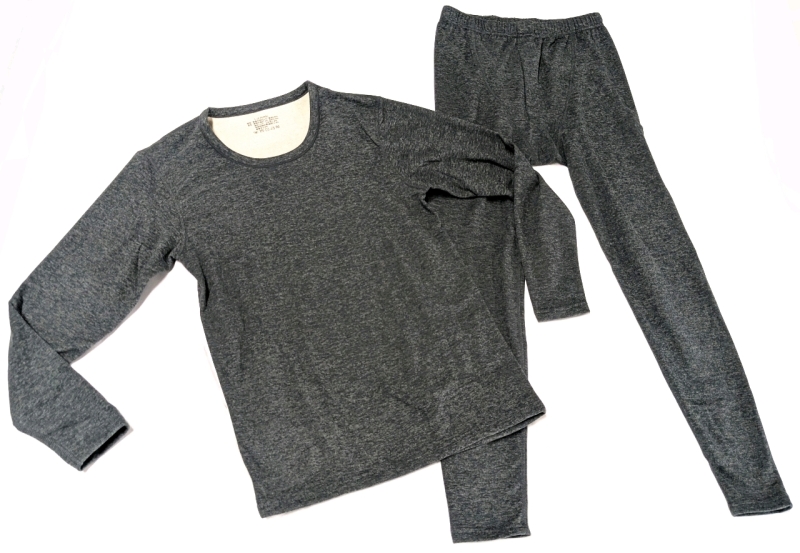 New Size Small/Medium | Warm Long Underwear Top & Bottoms Set with Mink, Cashmere & Mulberry Silk (Trace Amounts)