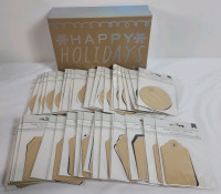 New - 40-Packs Everyday Round & Rectangle Tags w/Box . 40 packs , 16 tags per pack